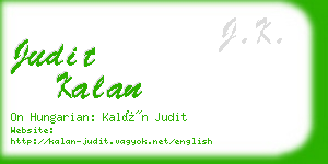 judit kalan business card
